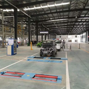 Automobile testing line