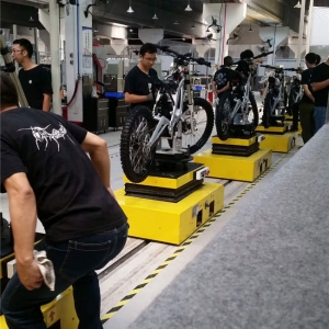 Motorcycle AGV assembly line